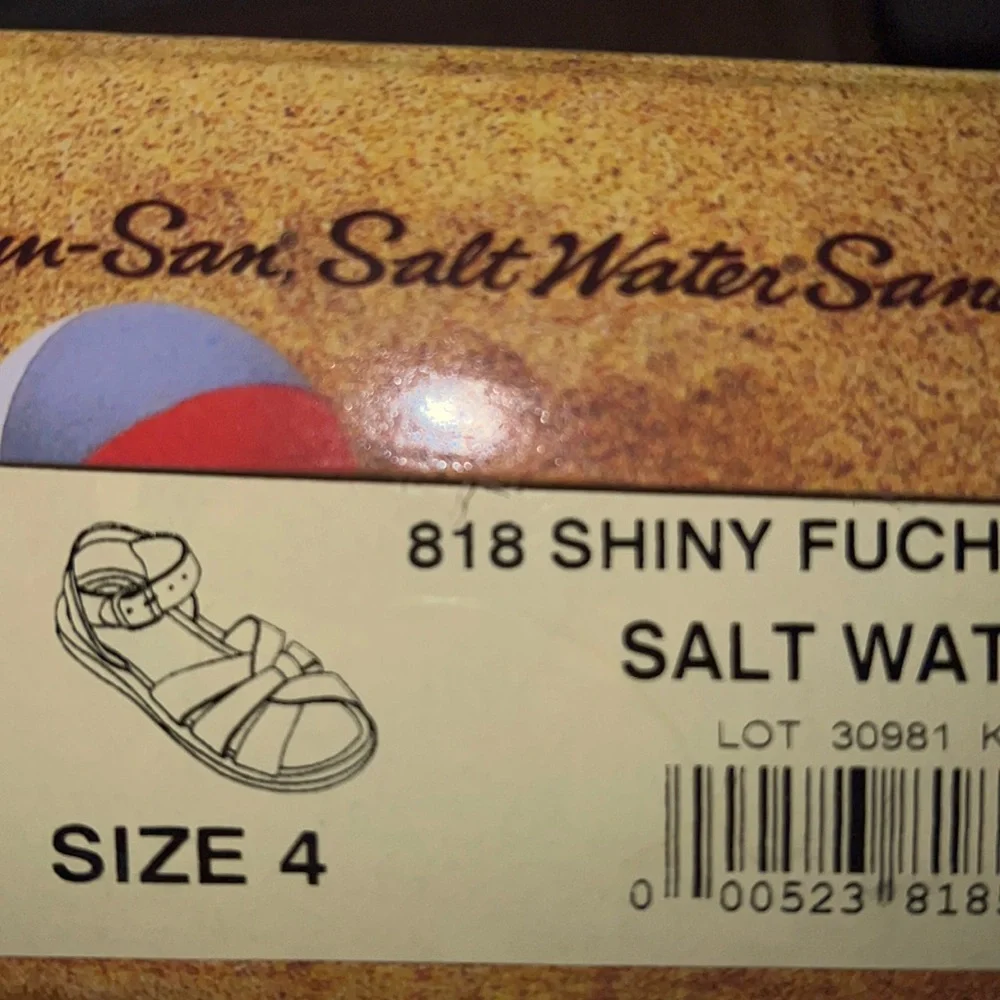 AUTH NIB Salt Water the Original Sandal Toddler Little Kids SHINY FUCHSIA